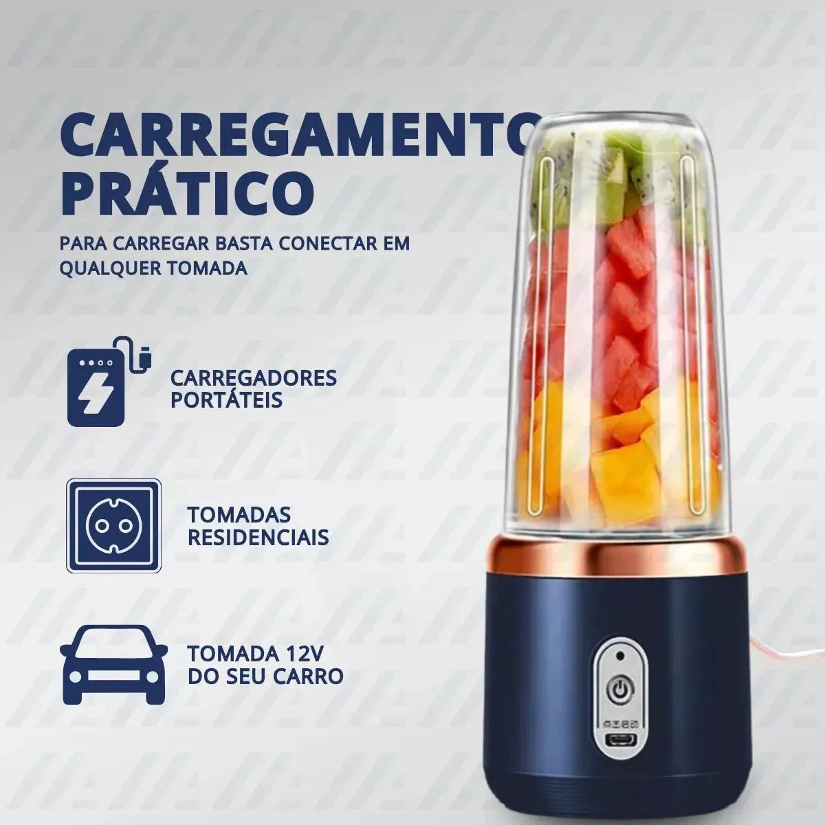 Liquidificador Portátil Mixer com Coqueteleira