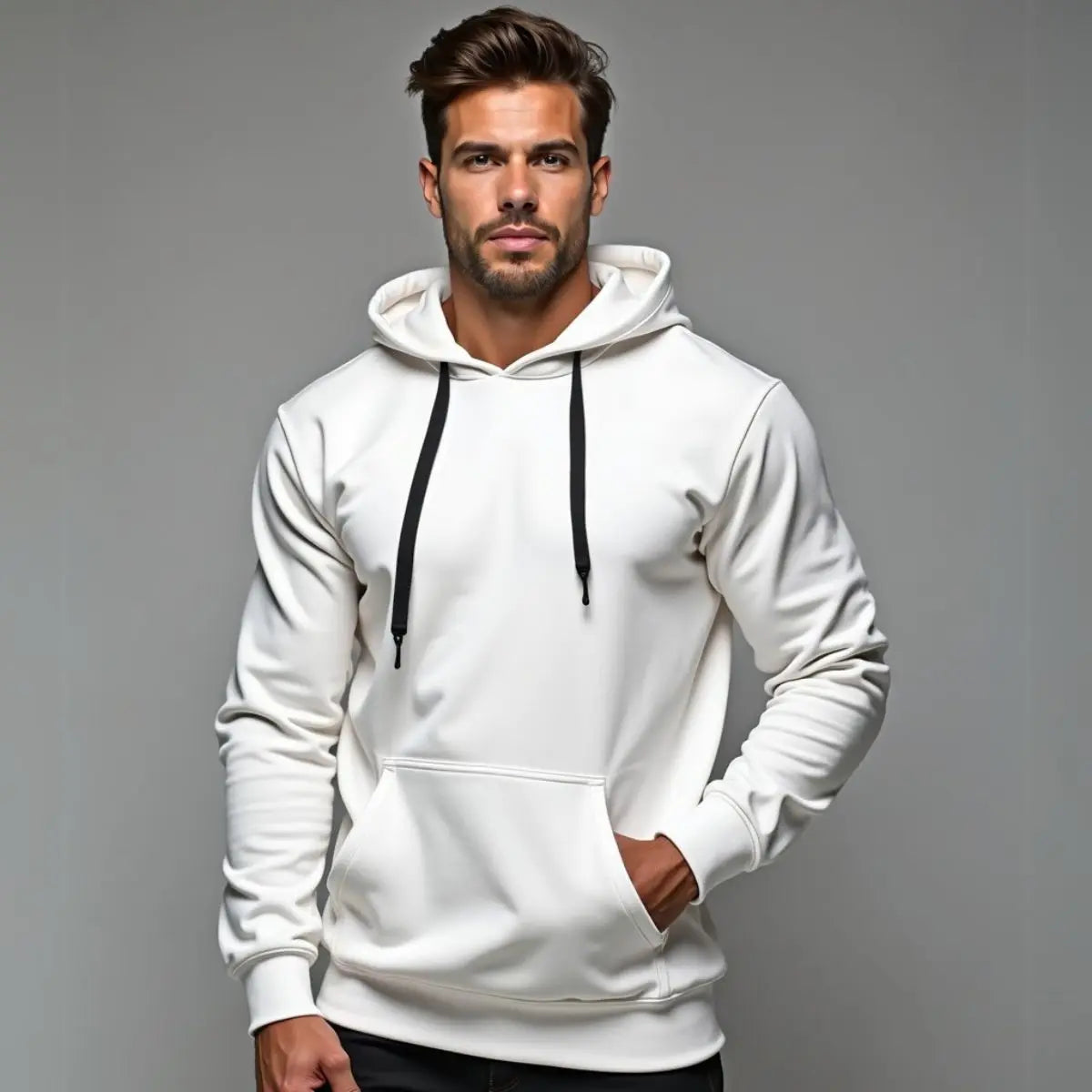 Moletom Canguru Unissex Flanelado com Capuz Ajustável