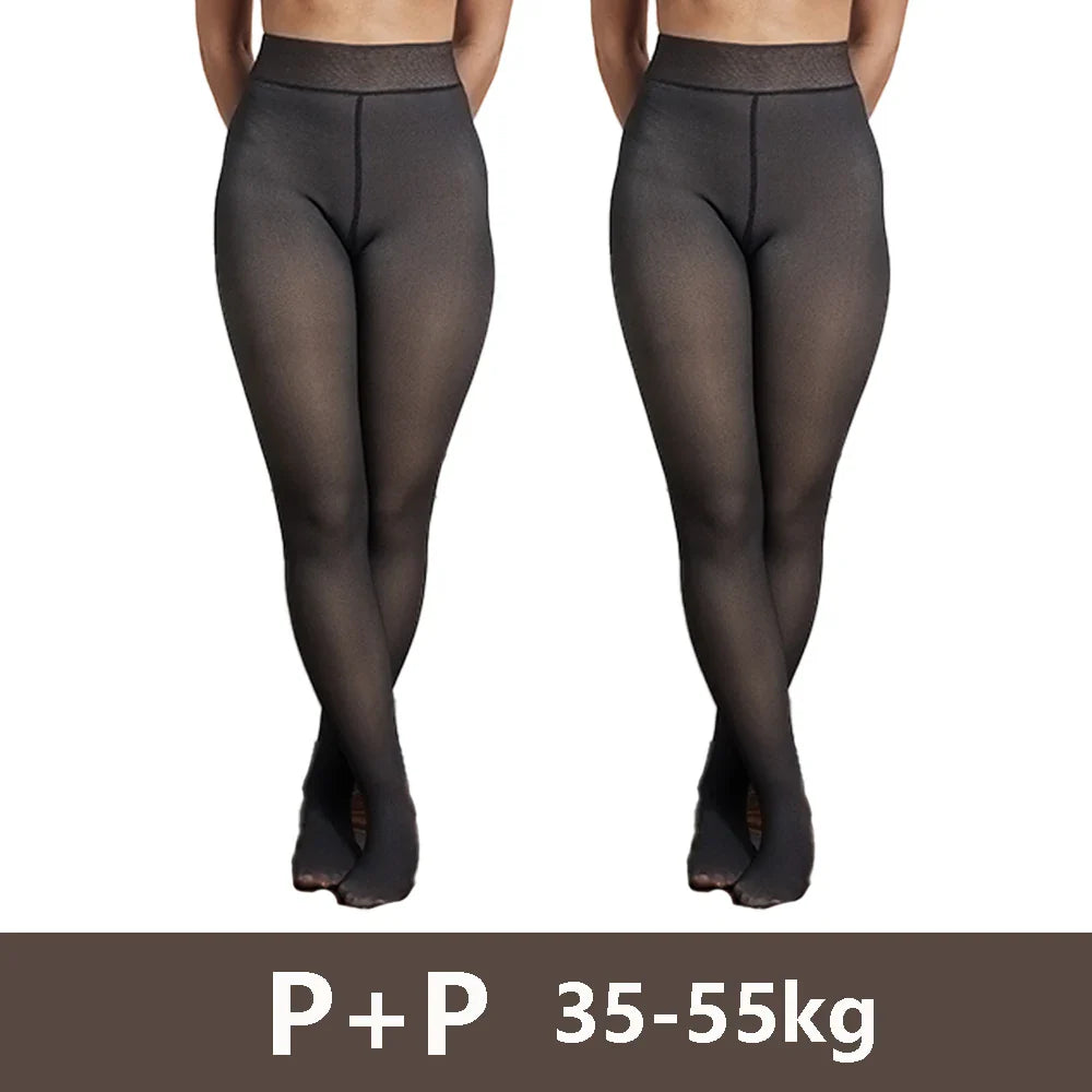 Meia Calça Feminina Peluciada de Lã Aveludada Super Diva