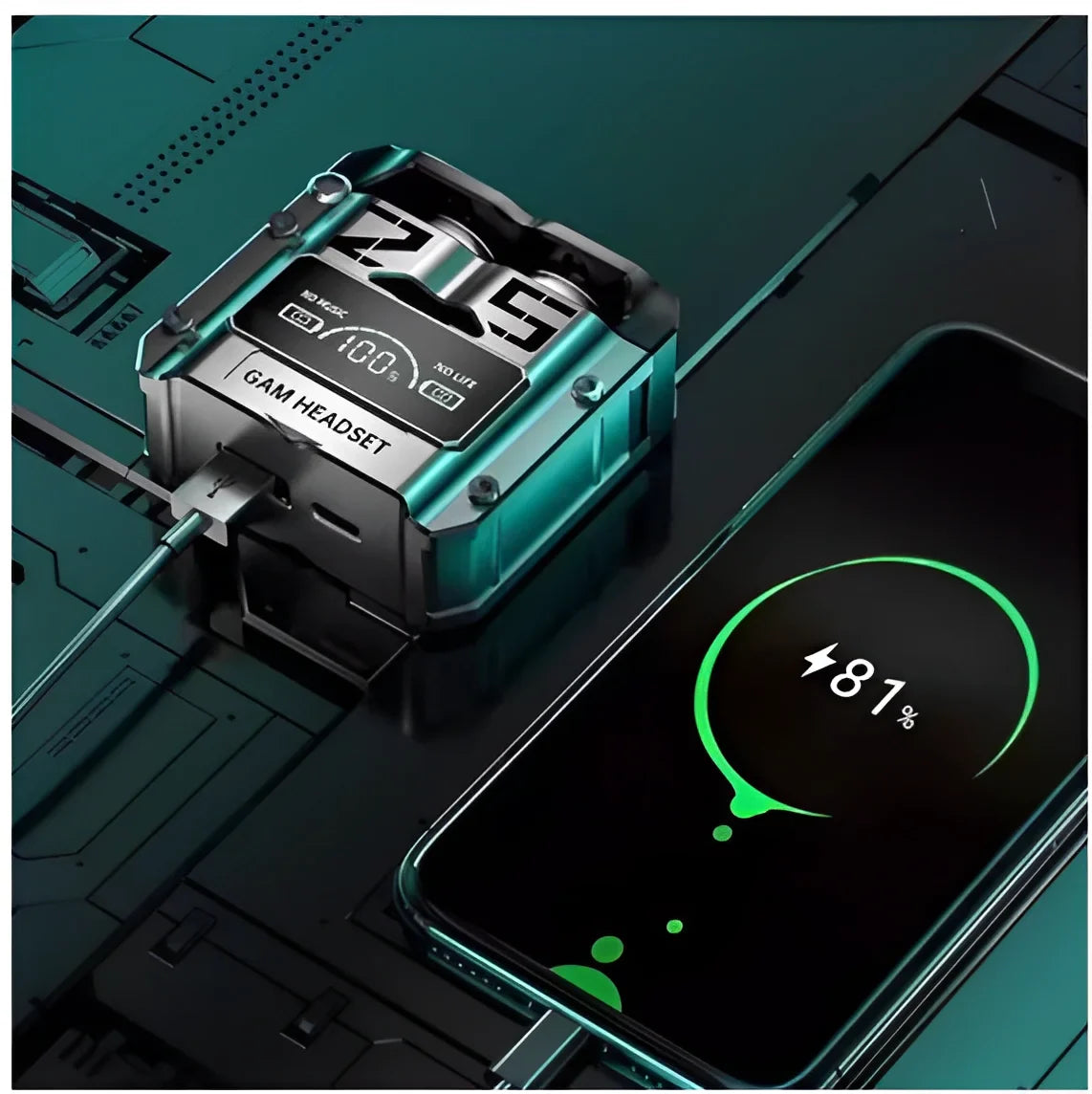 Fone de Ouvido Bluetooth M25 TWS com Redução de Ruído e Controle de Toque