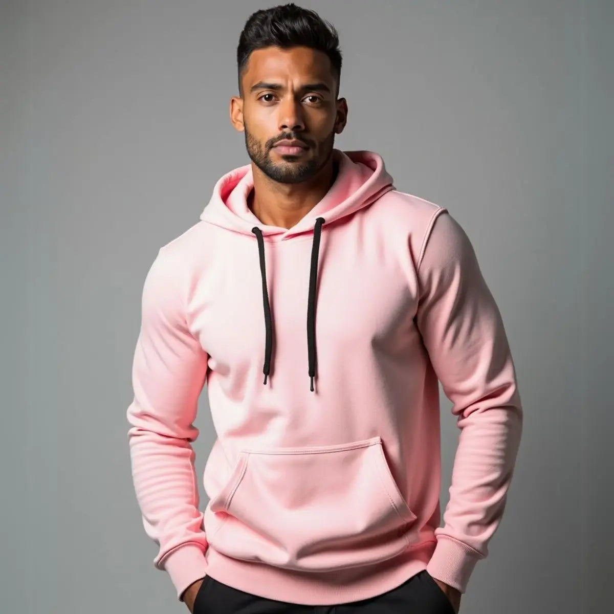 Moletom Canguru Unissex Flanelado com Capuz Ajustável