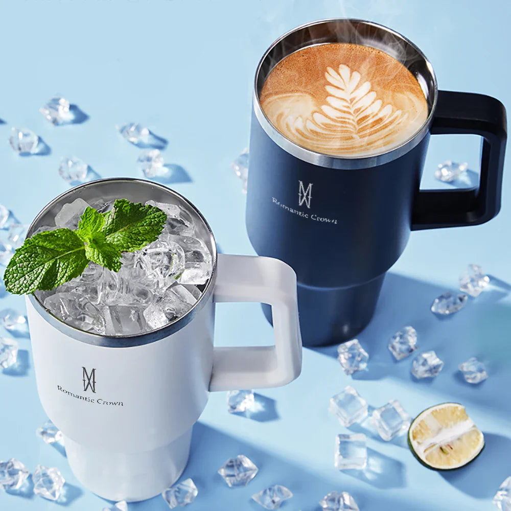 Copo Térmico 1200ml Aço Inoxidável - Garrafa Térmica com Canudo