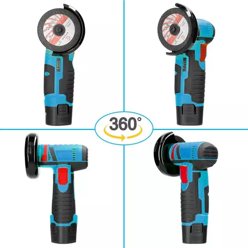 Esmerilhadeira Portátil PowerGrind 12V 2 Bateria + 8 Discos