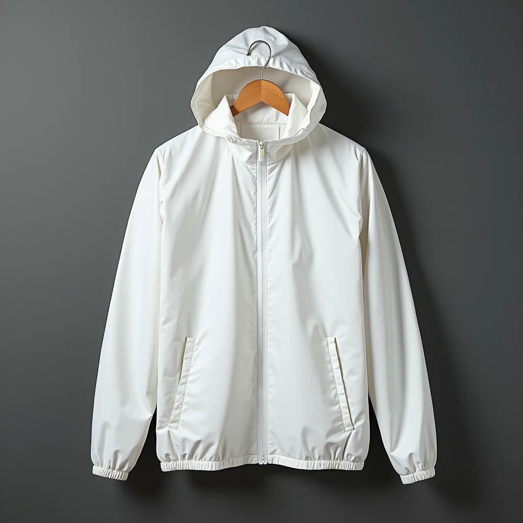 Jaqueta Masculina Corta Vento Forrada com Capuz e Zíper