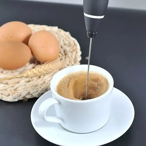 Novo Mini Mixer Elétrico 2 em 1 para Bebidas e Ovos Recarregável