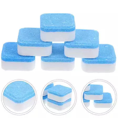 Pastilhas para Limpeza Máquinas de Lavar Roupas Efervescentes - Compre 5 e Leve 12