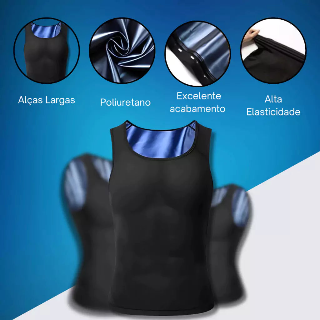 Camiseta Masculina Regata Efeito Sauna - TermoShape