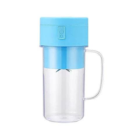 Copo Caneca Liquidificador 420ml com 6 lâminas Recarregável Portátil