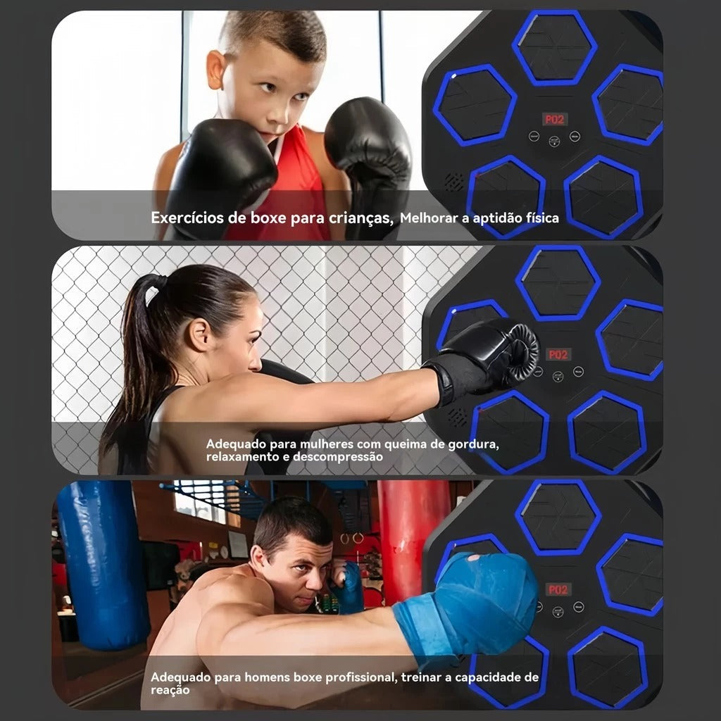 Máquina de Boxe Smart Bluetooth - Recarregável