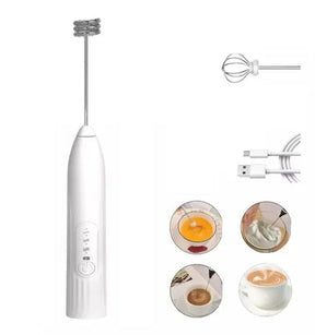 Batedor Misturador Mixer Elétrico para Bebidas Leite Café Portátil
