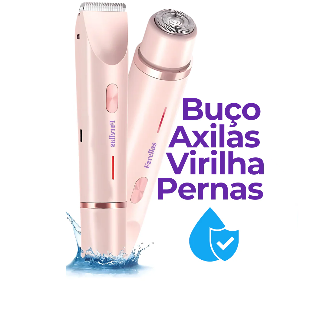 Aparador de Pelos Feminino – Fácial e Íntimo à Prova d’Água!