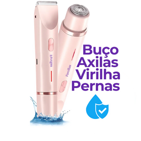 Aparador de Pelos Feminino – Fácial e Íntimo à Prova d’Água!