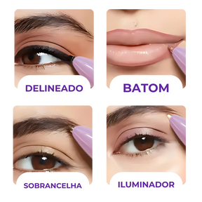 Caneta 4 em 1 - Make Completa: Olhos, Pele e Sobrancelha!