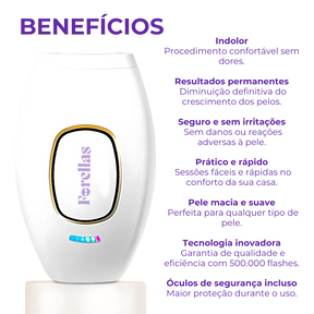 Depilador a Laser Portátil – Pele Lisa, Sem Dor e Sem Alergias!