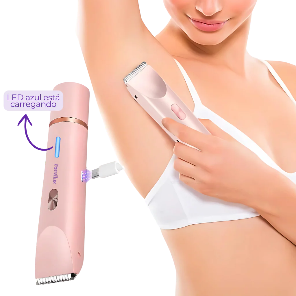 Aparador de Pelos Feminino – Fácial e Íntimo à Prova d’Água!
