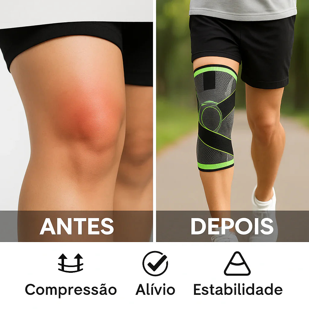 Joelheira Ortopédica de Compressão Ortoconfort - 𝘾𝙊𝙈𝙋𝙍𝙀 𝟭, 𝙇𝙀𝙑𝙀 𝟮