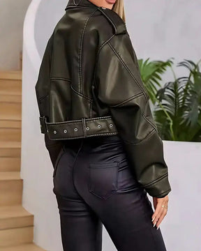 Jaqueta de Couro Lazarelle Rocker