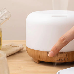 Umidificador Difusor Ultrassônico Madeira - Controle Remoto
