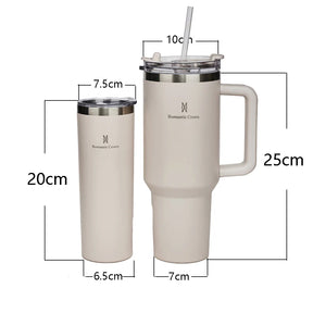 Copo Térmico 1200ml Aço Inoxidável - Garrafa Térmica com Canudo