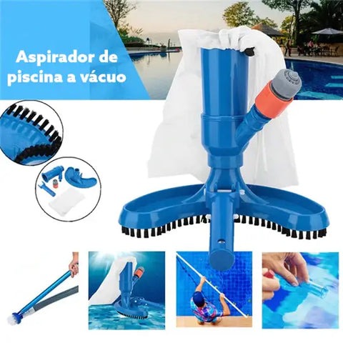 Limpador Escova Aspirador Vácuo Portátil Para Piscina 5 em 1