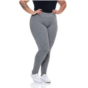 Calça Legging Flanelada de Inverno Plus Size