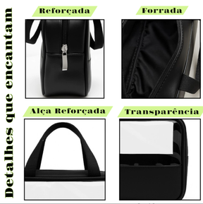Kit 3 Necessaires Transparentes