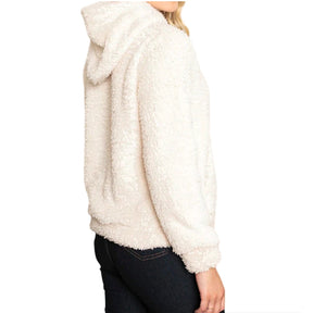 Casaco Feminino Teddy Sherpa de Inverno Peluciado
