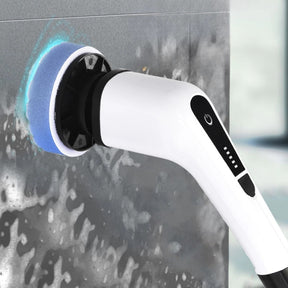 Escova De Limpeza 9 Em 1 Recarregável Elétrica Giratória Com Cabo Alongador