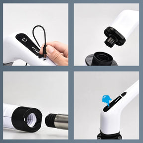 Escova De Limpeza 9 Em 1 Recarregável Elétrica Giratória Com Cabo Alongador