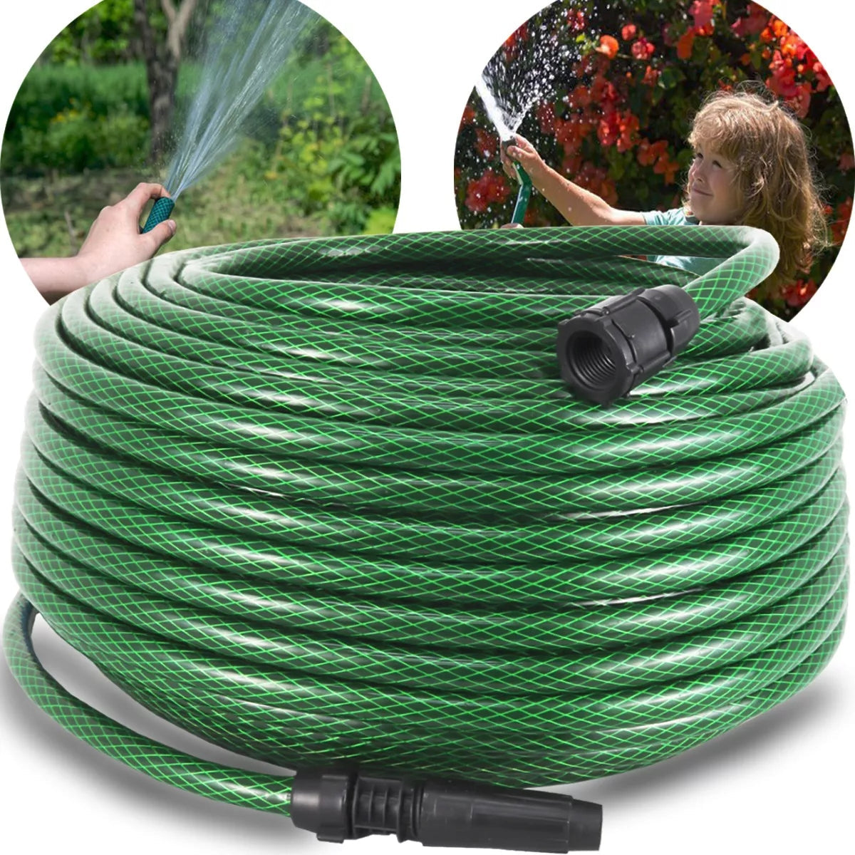 Mangueira para Jardim Trançada Anti-Torção com Esguicho