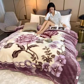 Manta Casal de Microfibra Macia de Inverno