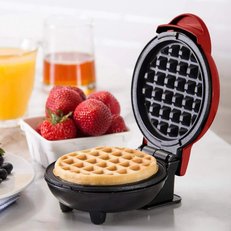 Mini Máquina de Waffles Elétrica Portátil 110V