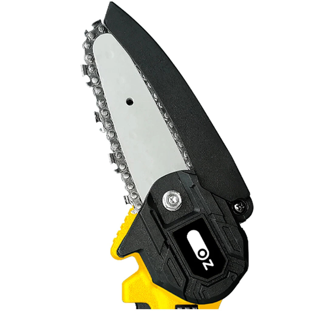 Mini Motosserra Elétrica a Bateria Bivolt Portátil