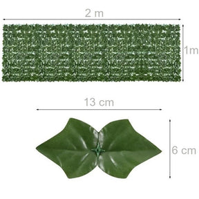 Muro Inglês de Folhas Artificial Vertical para Decoração