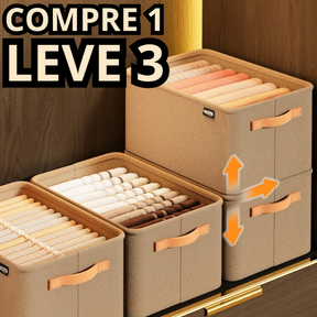 Organizador de Roupas Dobrável - COMPRE 1 LEVE 3 - SOMENTE HOJE