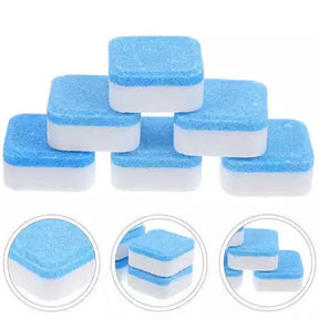 Pastilhas para Limpeza Máquinas de Lavar Roupas Efervescentes - Compre 5 e Leve 12