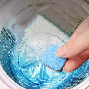 Pastilhas para Limpeza Máquinas de Lavar Roupas Efervescentes - Compre 5 e Leve 12