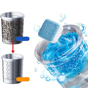 Pastilhas para Limpeza Máquinas de Lavar Roupas Efervescentes - Compre 5 e Leve 12