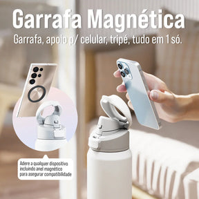 Garrafa Térmica De Aço Inoxidável Com Suporte para Telefone 950ml