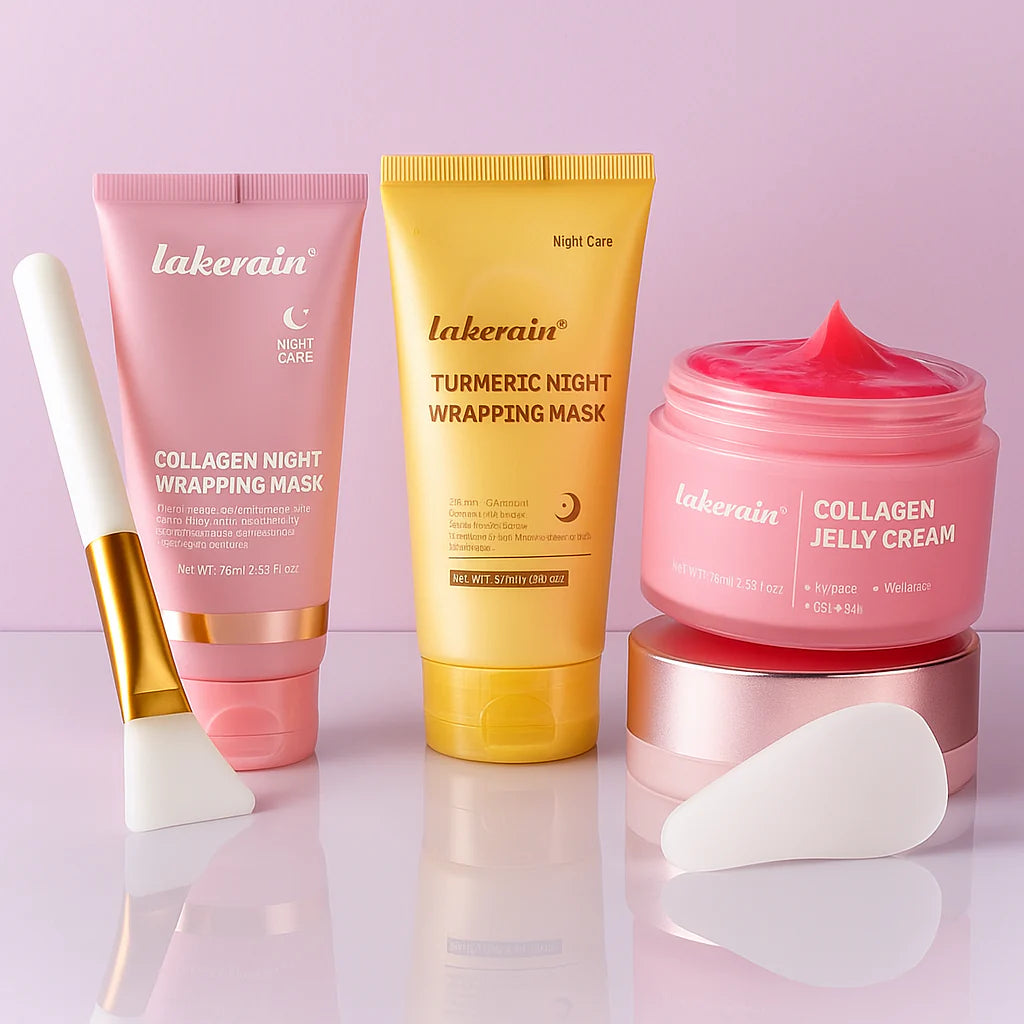 Kit Skin Care Noturno com Colágeno – Máscara e Hidratante Facial