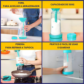 Tapioqueira Polvilhador De Tapioca - Peneira E Armazena - Tapy