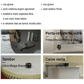 VibeBox O Mini Alto-Falante que transforma Qualquer Superfície em Som Surpreendente