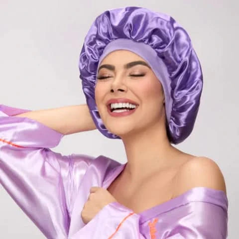 Touca de Cetim Premium - Dupla Face e Antifrizz