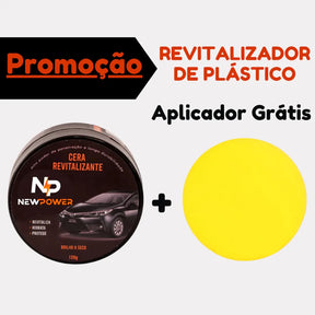 Cera Revitalizadora  NewPower - Kit Completo - Restaura Plástico, Borracha e Couros