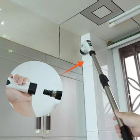 Escova De Limpeza 9 Em 1 Recarregável Elétrica Giratória Com Cabo Alongador