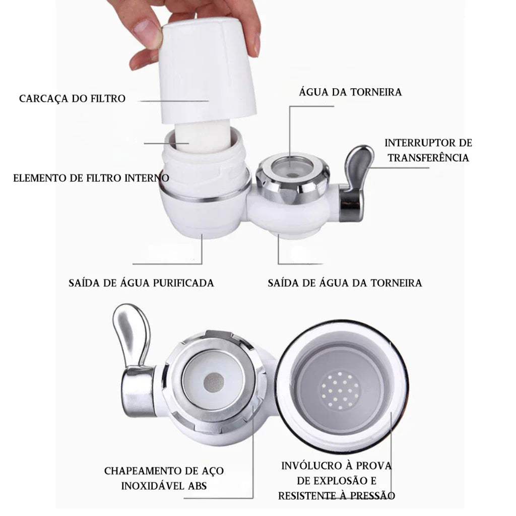 Purificador Filtro de Água para Torneira - AquaShield