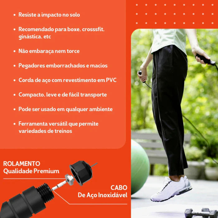 Corda de Pular Profissional 3M - Fit Cross